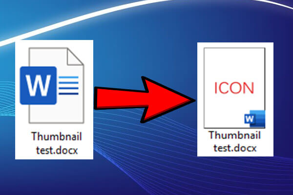 make the first page as document icon thumbnail