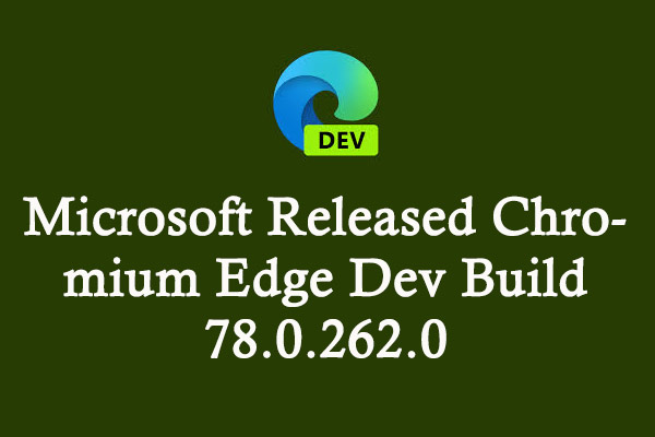 microsoft released chromium edge dev build 7802620 thumbnail