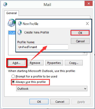 outlook continually prompts for password