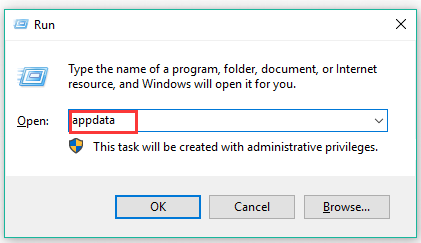 type appdata in the run box