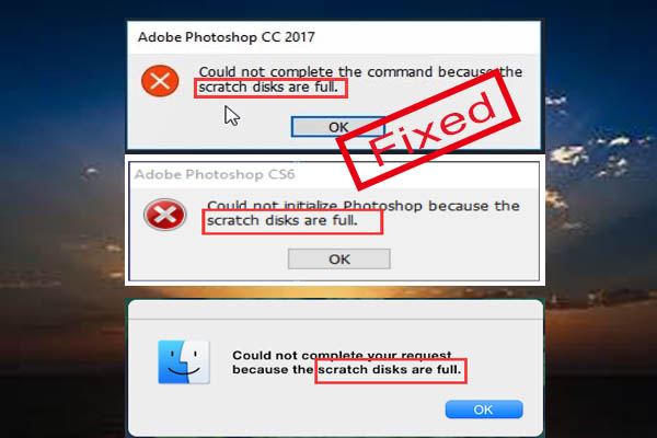 photoshop scratch disk full mac will not open