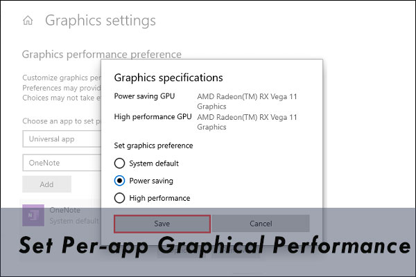 set per-app graphical performance