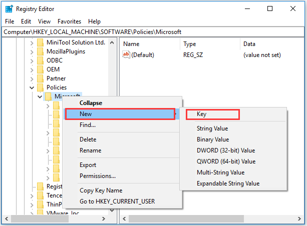 create new keys