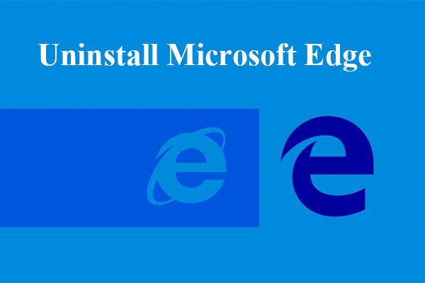 uninstall Microsoft Edge