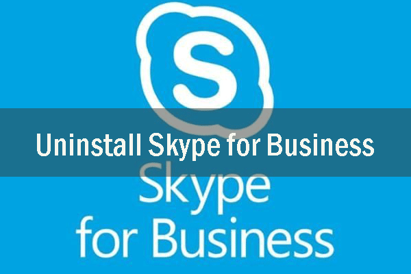 uninstall Skype for Business