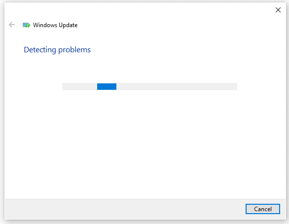 detect the Windows Update problems