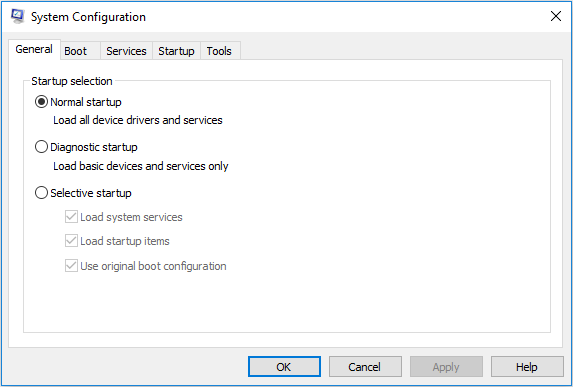 system configuration