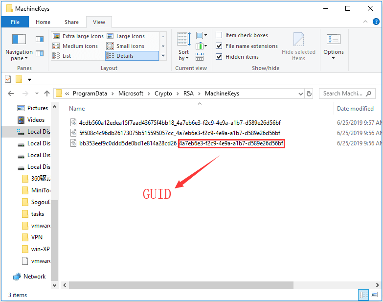 locate the specific files