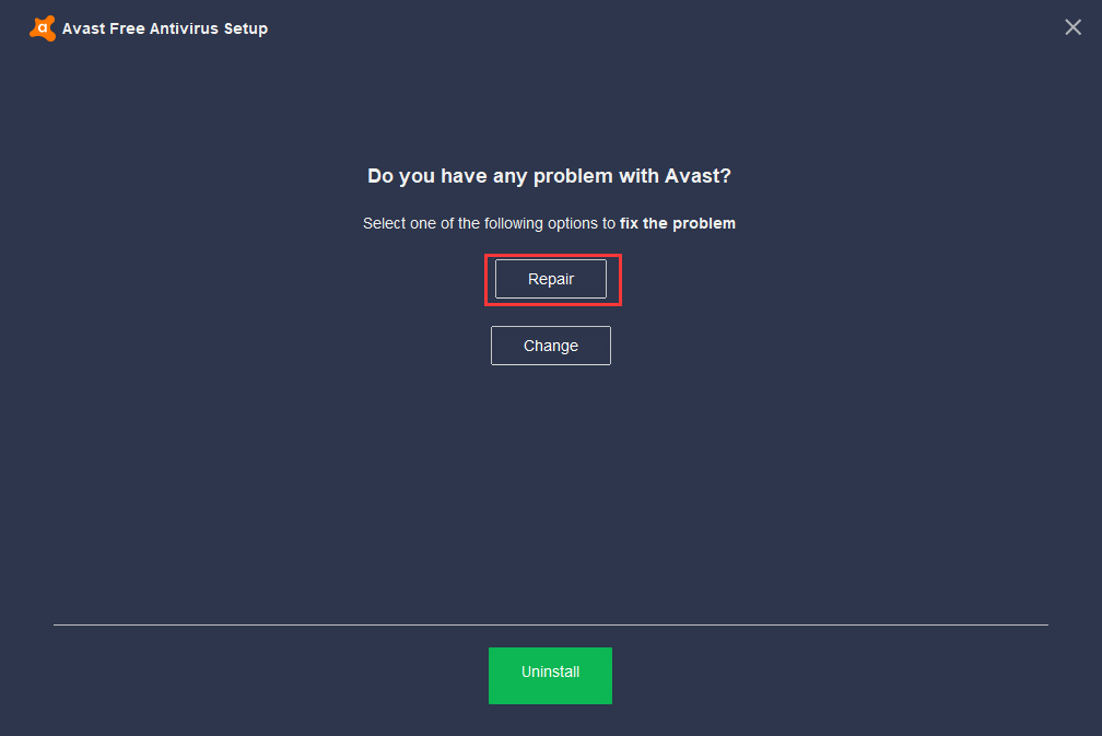 click Repair on this page
