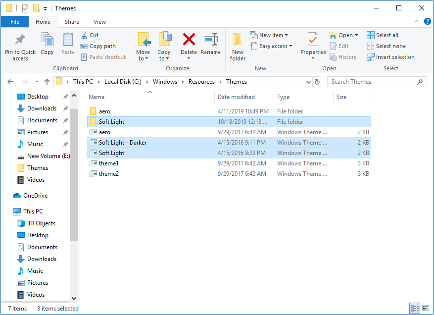 move files to C:WindowsResourcesThemes