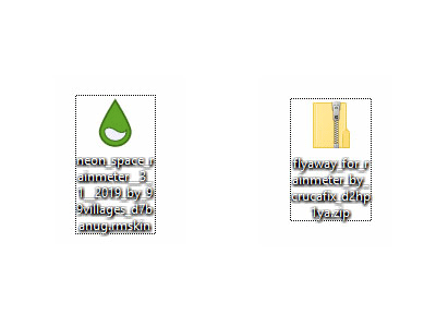two types of Rainmeter skin files