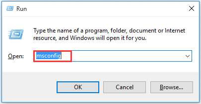 open the System Configuration window