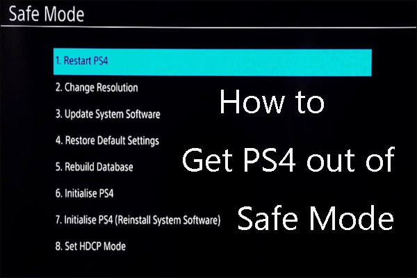 how to get ps4 out of safe mode thumbnail