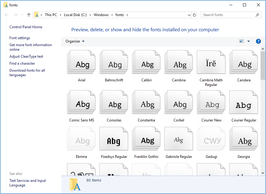 Установить шрифты на windows 10. Шрифты виндовс. Шрифты Windows 10. Windows 10 fonts folder.