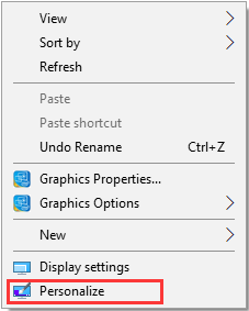 select personalize