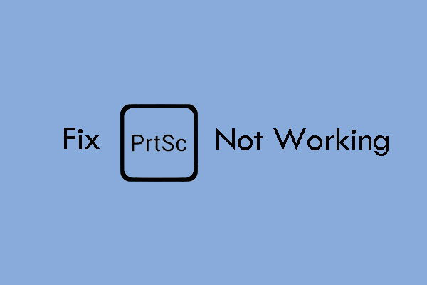 How to Fix Print Screen Not Working on Windows 10/11