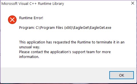 what can cause a runtime error