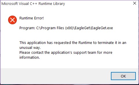 runtime error 6009