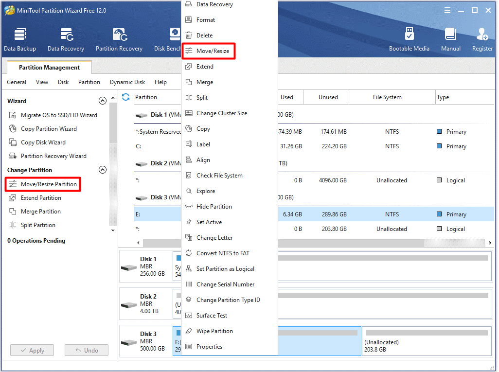 how to fix a runtime error select the Move/Resize option