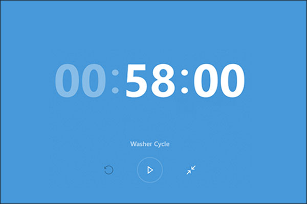 start Timer on Windows 10