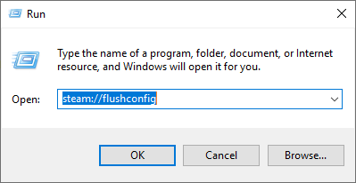 input steam://flushconfig and hit Enter
