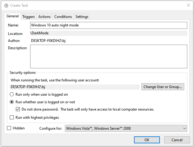 create task