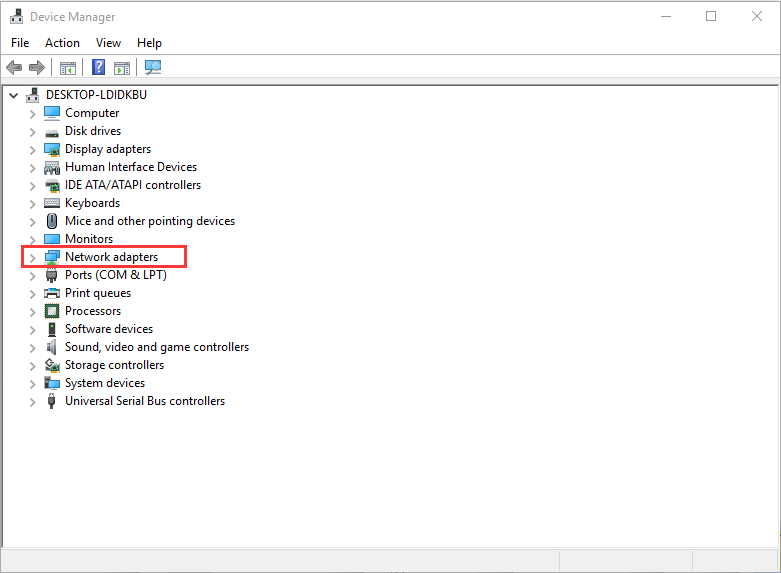 expand Network adapters