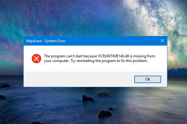 [Solved] VCRUNTIME140.dll is missing - What Should I Do?