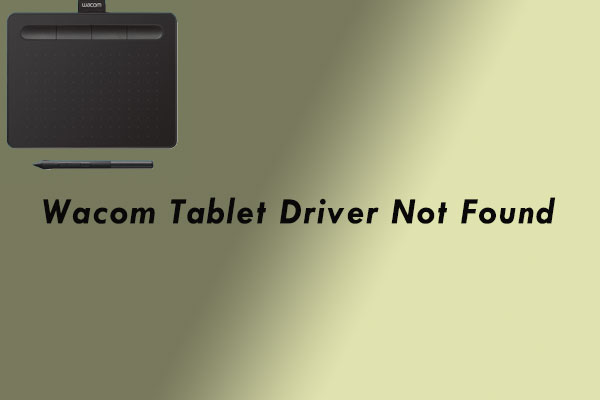 wacom tablet drivers not found dtz 2100d