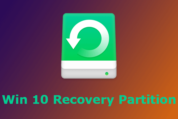Windows 10 recovery partition