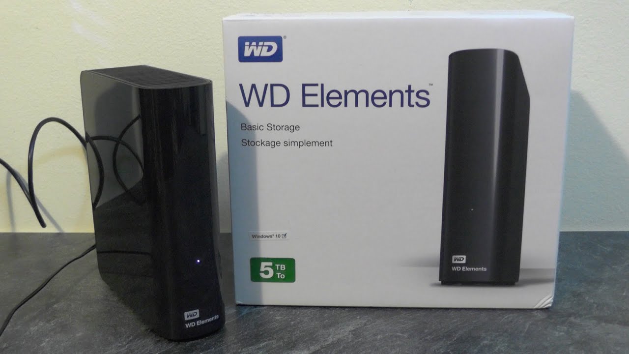 WD 4TB elements desktop hard drive USB 3.0