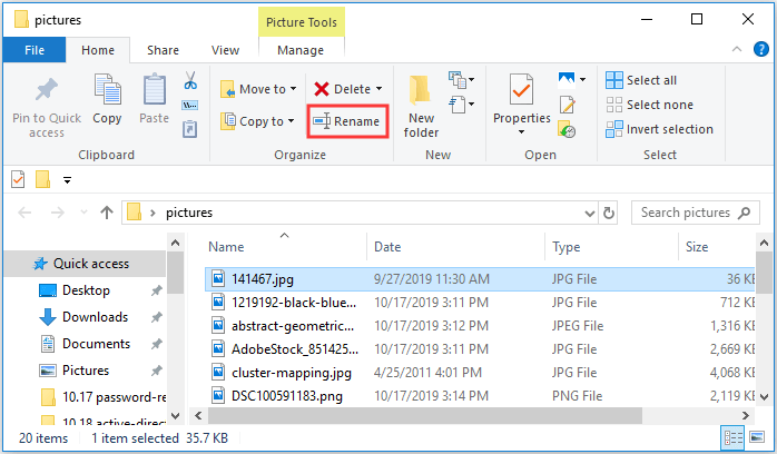 easy rename files windows explorer