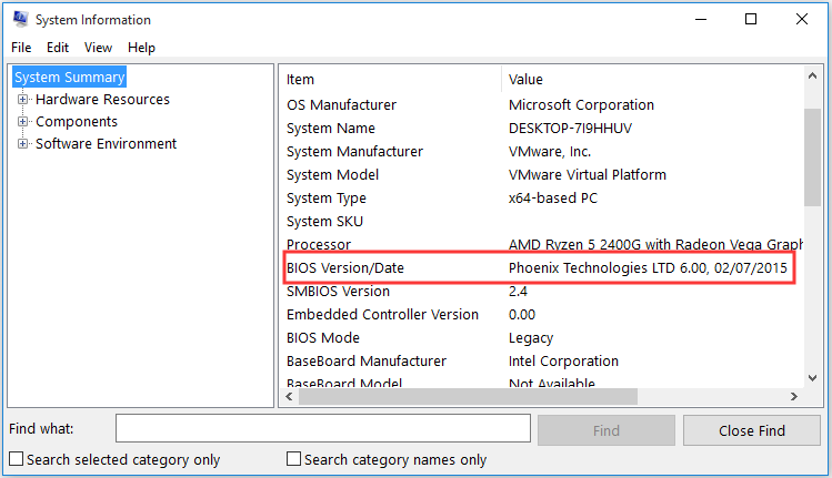 check you BIOS Version and Date