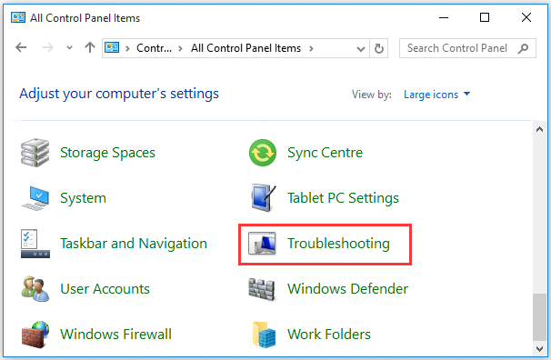 select troubleshooting