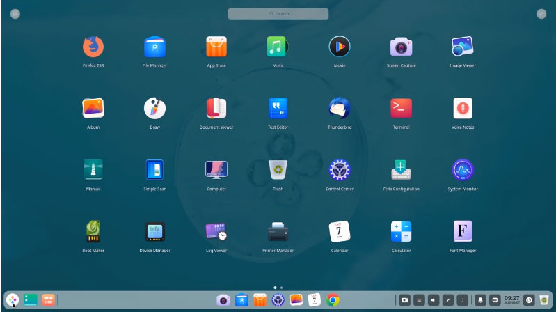 Deepin desktop