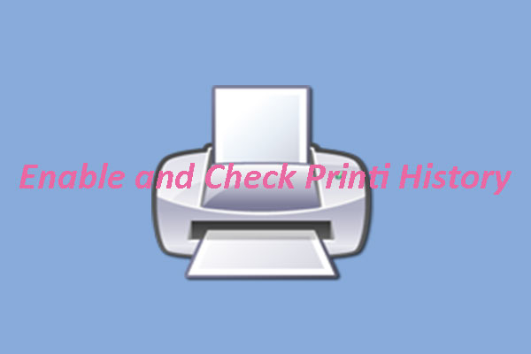enable and check print history thumbnail