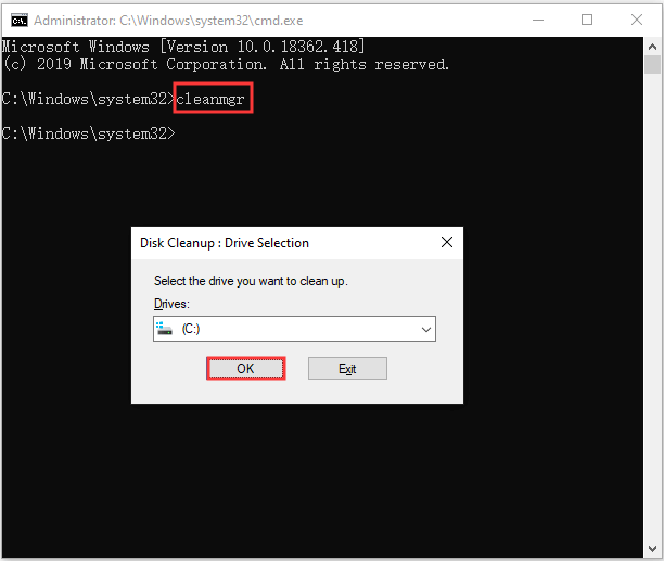 click OK