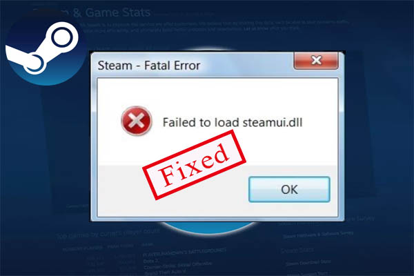 failed to load steamui dll thumbnail