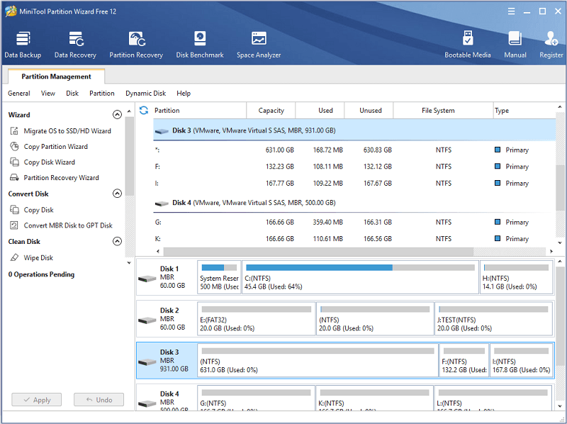 launch MiniTool Partition Wizard