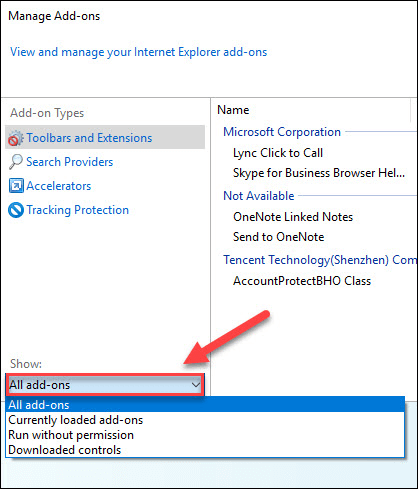 click all add-ons