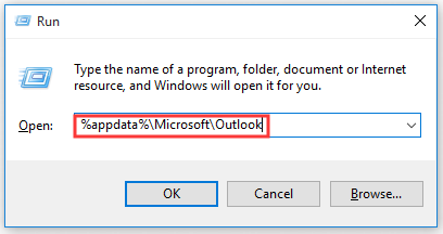 open the folder of Outlook app