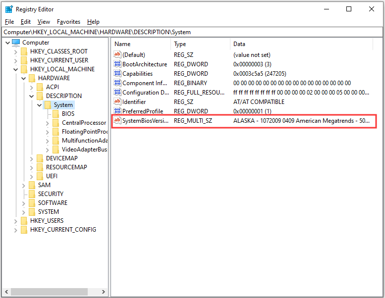 Registry Editor