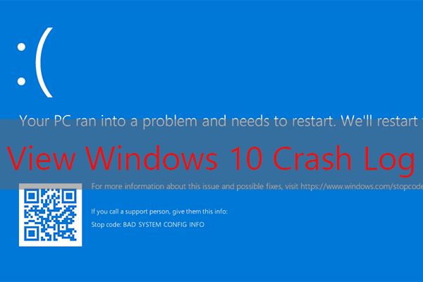 Windows 10 crash log