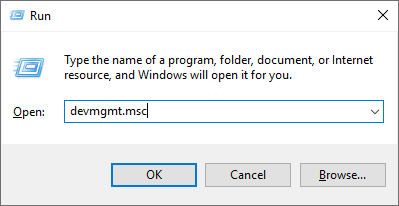 launch Windows Device Manager