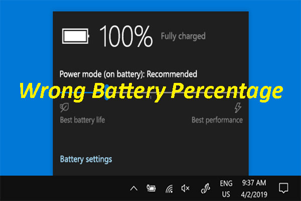 wrong battery percentage