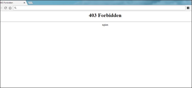 403 Forbidden