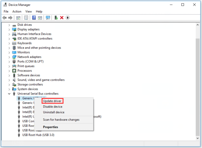 update all the USB-related drivers