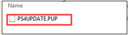 the PS4UPDATE.PUP file