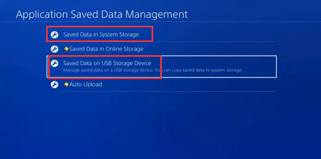 back up PS4 data