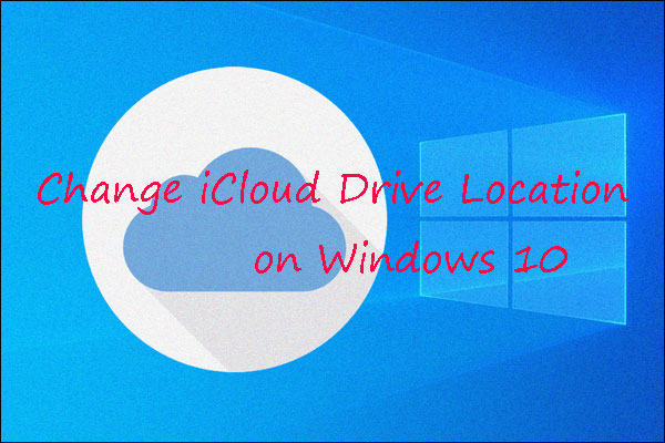 change icloud drive location thumbnail